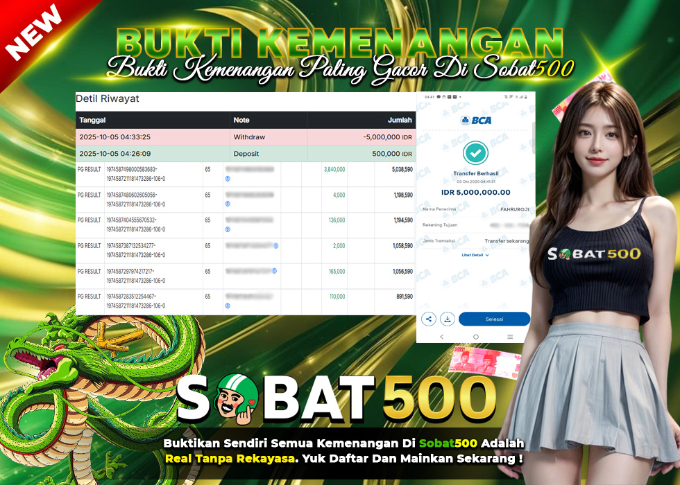 BUKTI JACKPOT SLOT MAHJONG WAYS TERPERCAYA DI INDONESIA TGL 05-10-2025