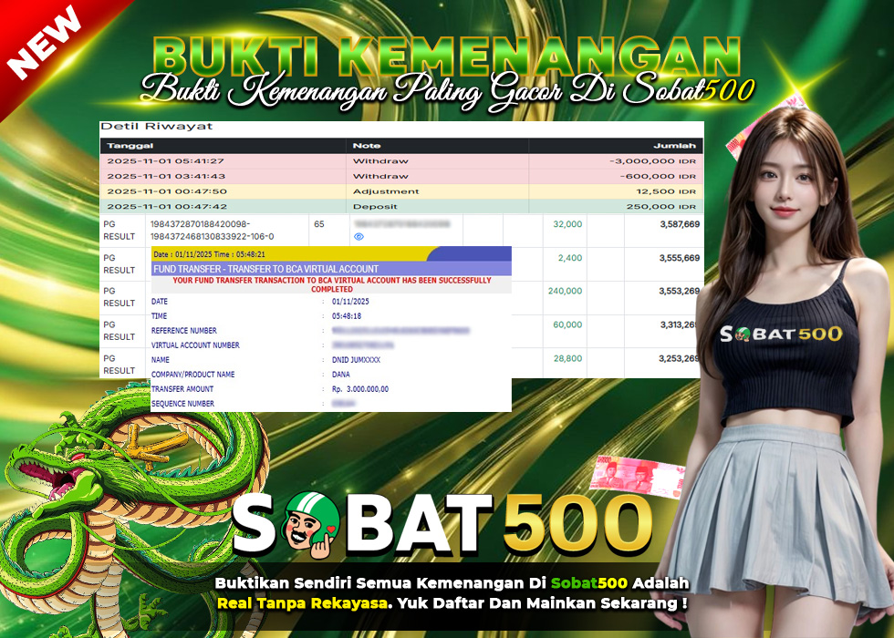 BUKTI JACKPOT SLOT MAHJONG WAYS TERPERCAYA DI INDONESIA TGL 01-11-2025