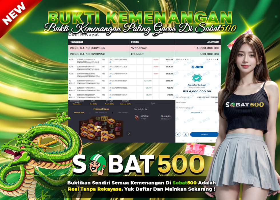 BUKTI JACKPOT SLOT WILD BOUNTY SHOWDOWN TERPERCAYA DI INDONESIA TGL 10-04-2026