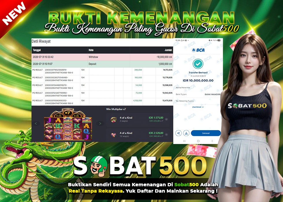 BUKTI JACKPOT SLOT WILD BANDITO TERPERCAYA DI INDONESIA TGL 31 -07-2026