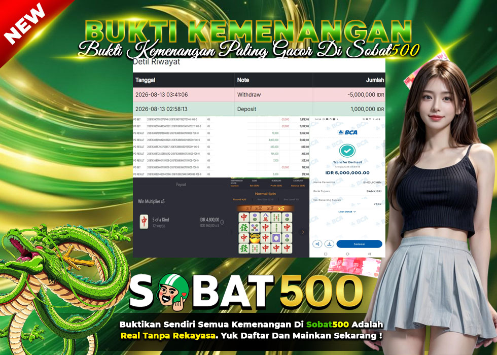 BUKTI JACKPOT SLOT MAHJONG WAYS 1 TERPERCAYA DI INDONESIA TGL 13-08-2026
