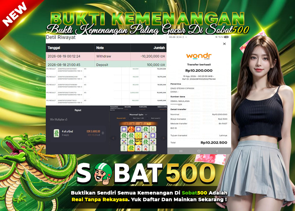 BUKTI JACKPOT SLOT MAHJONG WAYS 2 TERPERCAYA DI INDONESIA TGL 19-08-2026