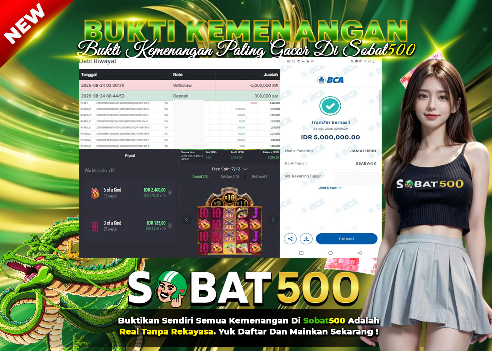BUKTI JACKPOT SLOT WILD BANDITO TERPERCAYA DI INDONESIA TGL 24 -08-2026