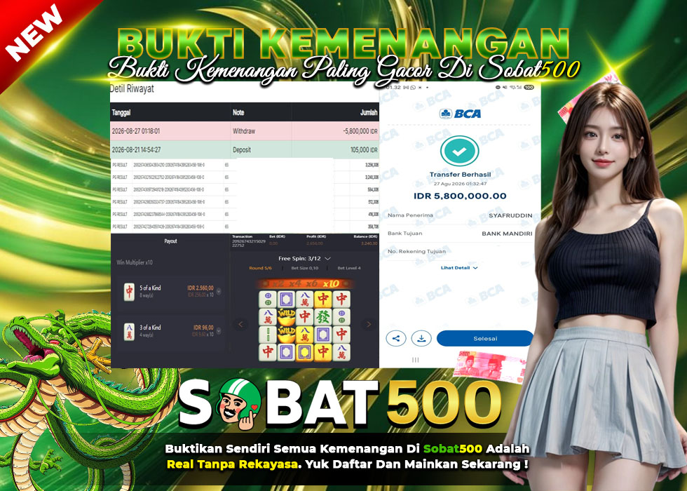 BUKTI JACKPOT SLOT MAHJONG WAYS 2 TERPERCAYA DI INDONESIA TGL 27-08-2026