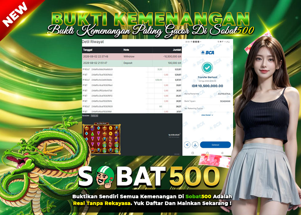BUKTI JP SOBAT500BUKTI JACKPOT SLOT  Gates of Olympus Super Scatter TERPERCAYA DI INDONESIA TGL 03-08-2026